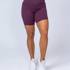 Muscle Nation V2 Butter Bike Shorts - Mauve Womens