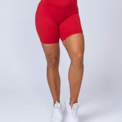 Muscle Nation V2 Butter Bike Shorts - Red