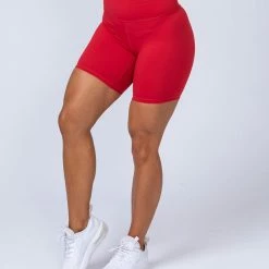 Muscle Nation V2 Butter Bike Shorts - Red