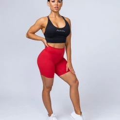 Muscle Nation V2 Butter Bike Shorts - Red