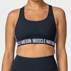 Buy 😍 Muscle Nation Vital Bra - Black 👩 Womens 🔥 11 Muscle Nation Vital Bra - Black Womens