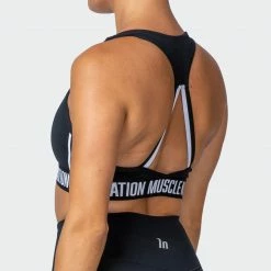 Buy 😍 Muscle Nation Vital Bra - Black 👩 Womens 🔥 12 Muscle Nation Vital Bra - Black Womens