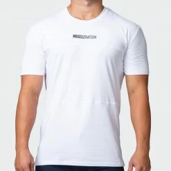 Muscle Nation Volt Tee - White 30% EOFY SALE