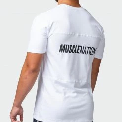 Muscle Nation Volt Tee - White 30% EOFY SALE