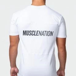 Muscle Nation Volt Tee - White 30% EOFY SALE