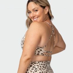 Muscle Nation Womens Wanderlust Bralette - Cheetah Print