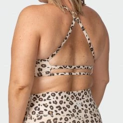 Muscle Nation Womens Wanderlust Bralette - Cheetah Print