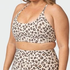 Muscle Nation Womens Wanderlust Bralette - Cheetah Print
