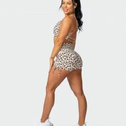 Muscle Nation Womens Wanderlust Bralette - Cheetah Print