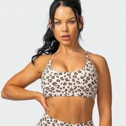 Muscle Nation Womens Wanderlust Bralette - Cheetah Print