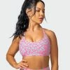 Muscle Nation Wanderlust Bralette - Cotton Candy Cheetah Print
