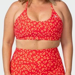 Muscle Nation Womens Wanderlust Bralette - Vibrant Cheetah Print