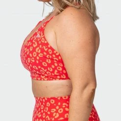 Muscle Nation Womens Wanderlust Bralette - Vibrant Cheetah Print