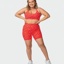 Muscle Nation Womens Wanderlust Bralette - Vibrant Cheetah Print