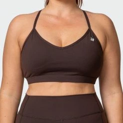 Muscle Nation 30% EOFY SALE Weightless Bra - Cocoa