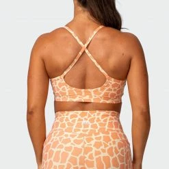 Muscle Nation Weightless Bra - Paradise Giraffe Print