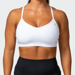 Muscle Nation Weightless Bra - White 30% EOFY SALE