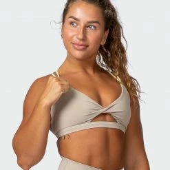 Muscle Nation Whirlwind Bralette - Bone 30% EOFY SALE