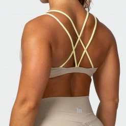 Muscle Nation Whirlwind Bralette - Bone 30% EOFY SALE