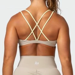 Muscle Nation Whirlwind Bralette - Bone 30% EOFY SALE