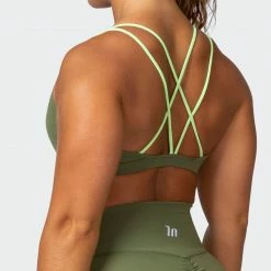Muscle Nation Whirlwind Bralette - Green Ivy