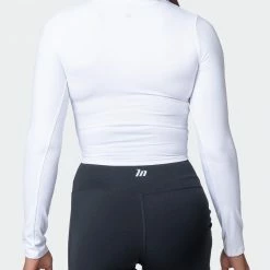 Brand new ๐คฉ Muscle Nation Half Time Long Sleeve - White โจ 12 Muscle Nation Half Time Long Sleeve - White