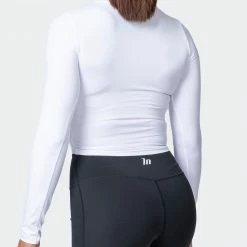 Brand new ๐คฉ Muscle Nation Half Time Long Sleeve - White โจ 16 Muscle Nation Half Time Long Sleeve - White