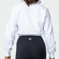 Muscle Nation Post Game Quarter Zip Jumper - White