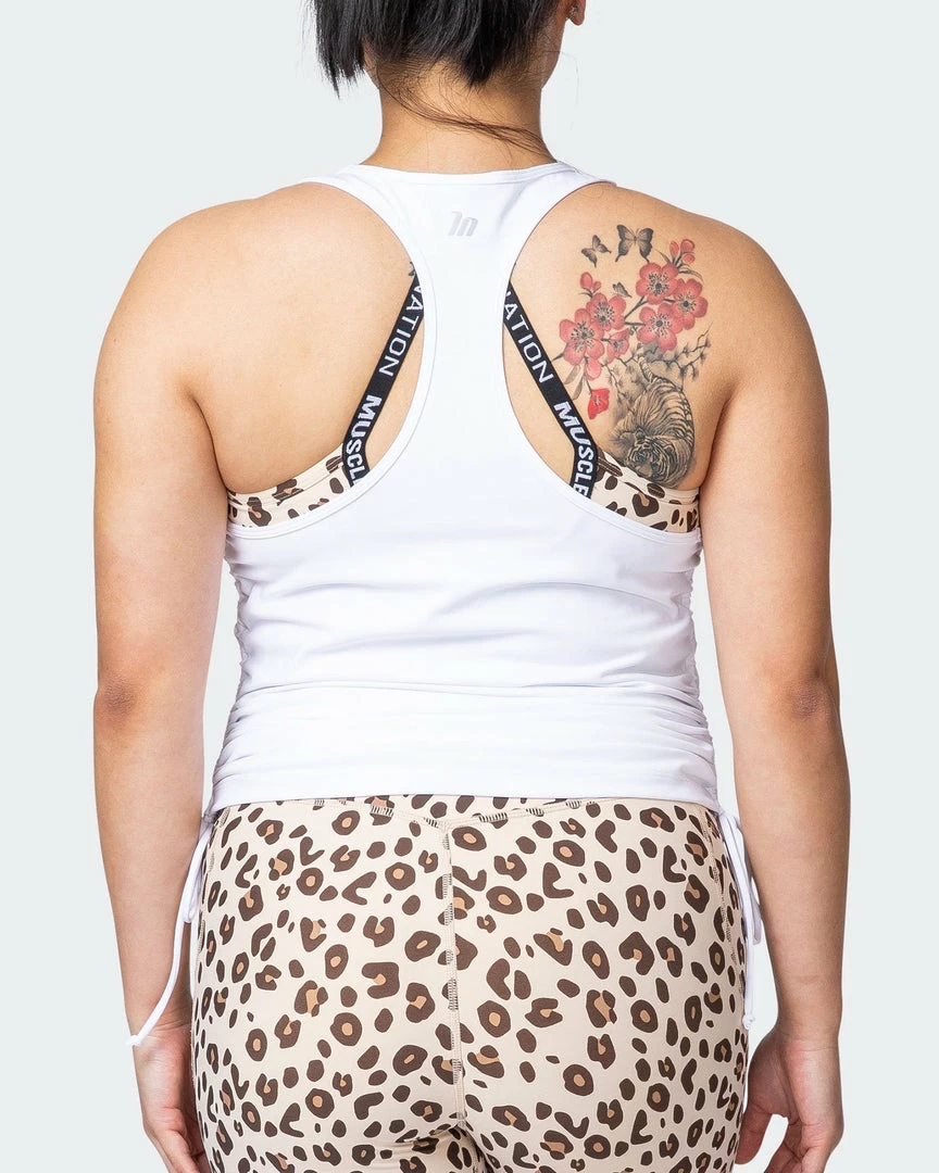 Hot Sale ๐ฏ Muscle Nation Side Tie Maternity Tank - White โ 10 Muscle Nation Side Tie Maternity Tank - White