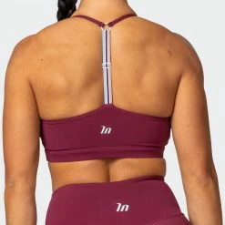 Muscle Nation Free Throw Bralette - Wine