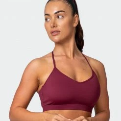 Muscle Nation Free Throw Bralette - Wine