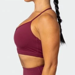 Muscle Nation Free Throw Bralette - Wine