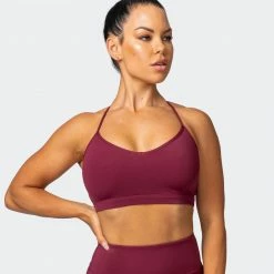 Muscle Nation Free Throw Bralette - Wine