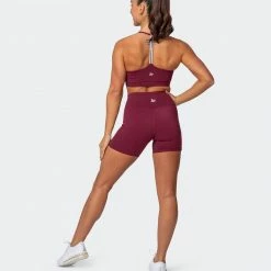 Muscle Nation Free Throw Bralette - Wine