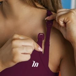 Muscle Nation Womens MN Classic Maternity Bra - Wine