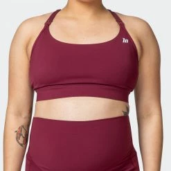 Muscle Nation Womens MN Classic Maternity Bra - Wine