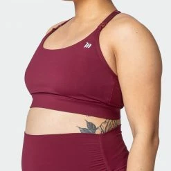 Muscle Nation Womens MN Classic Maternity Bra - Wine