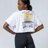 Muscle Nation 30% EOFY SALE Womens Cropped Vintage Tee - Lambo