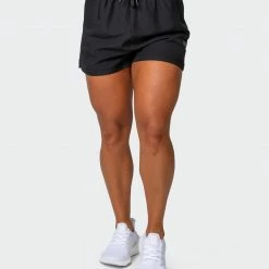 Muscle Nation Womens Elevate Active Shorts - Black