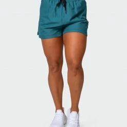 Muscle Nation Womens Elevate Active Shorts - Deep Teal 30% EOFY SALE