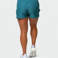Muscle Nation Womens Elevate Active Shorts - Deep Teal 30% EOFY SALE