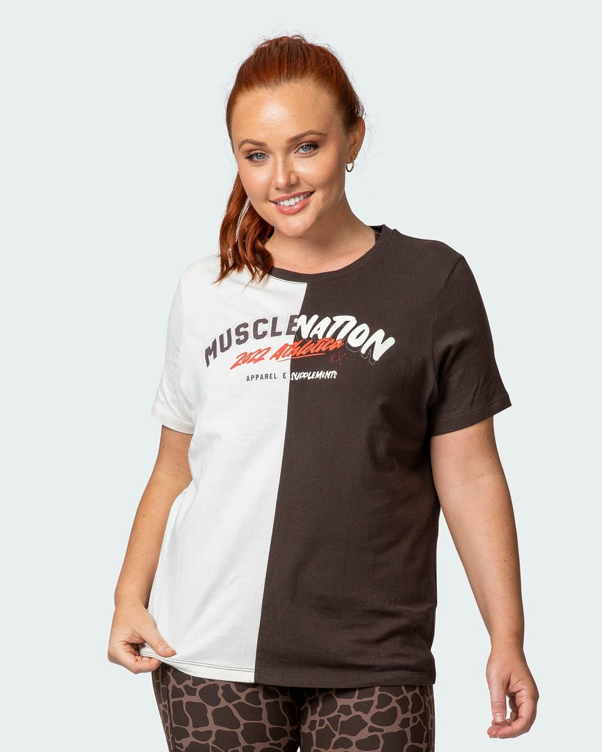 Best reviews of ๐ Muscle Nation ๐ฉ Womens Regular Fit Athletica Tee - Cocoa / Dew โ 9 Muscle Nation Womens Regular Fit Athletica Tee - Cocoa / Dew