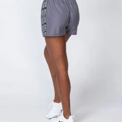 Muscle Nation Tempo Training Shorts - Sleet Grey Womens