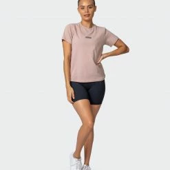 Muscle Nation Womens Timeless Tee - Mahogany Rose