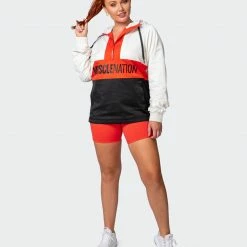 Outlet 😉 Muscle Nation 👩 Womens Weightless Windbreaker - Multi 😉 13 Muscle Nation Womens Weightless Windbreaker - Multi