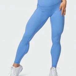 Muscle Nation Zero Rise Ankle Length Leggings - Arctic Blue