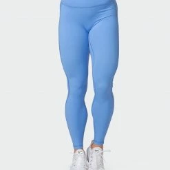 Muscle Nation Zero Rise Ankle Length Leggings - Arctic Blue