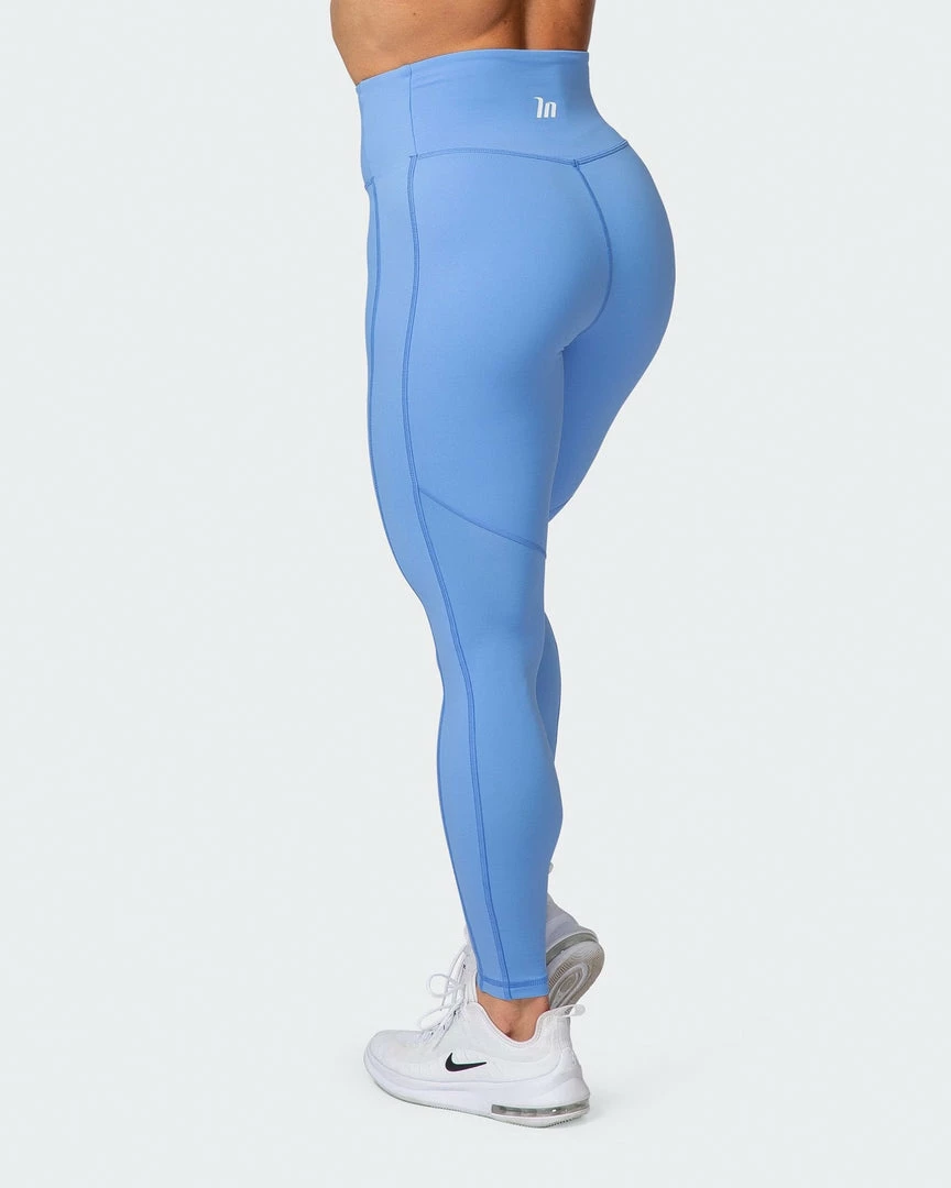 Promo ⭐ Muscle Nation Zero Rise Ankle Length Leggings - Arctic Blue 😉 9 Muscle Nation Zero Rise Ankle Length Leggings - Arctic Blue