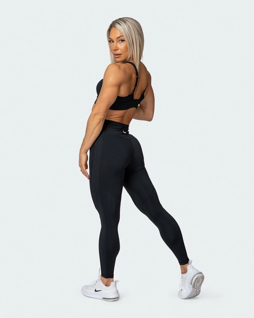 Cheap ✨ Muscle Nation Zero Rise Ankle Length Leggings - Black Featured 🛒 8 Muscle Nation Zero Rise Ankle Length Leggings - Black Featured