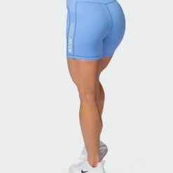 Muscle Nation Zero Rise Bike Shorts - Arctic Blue Featured